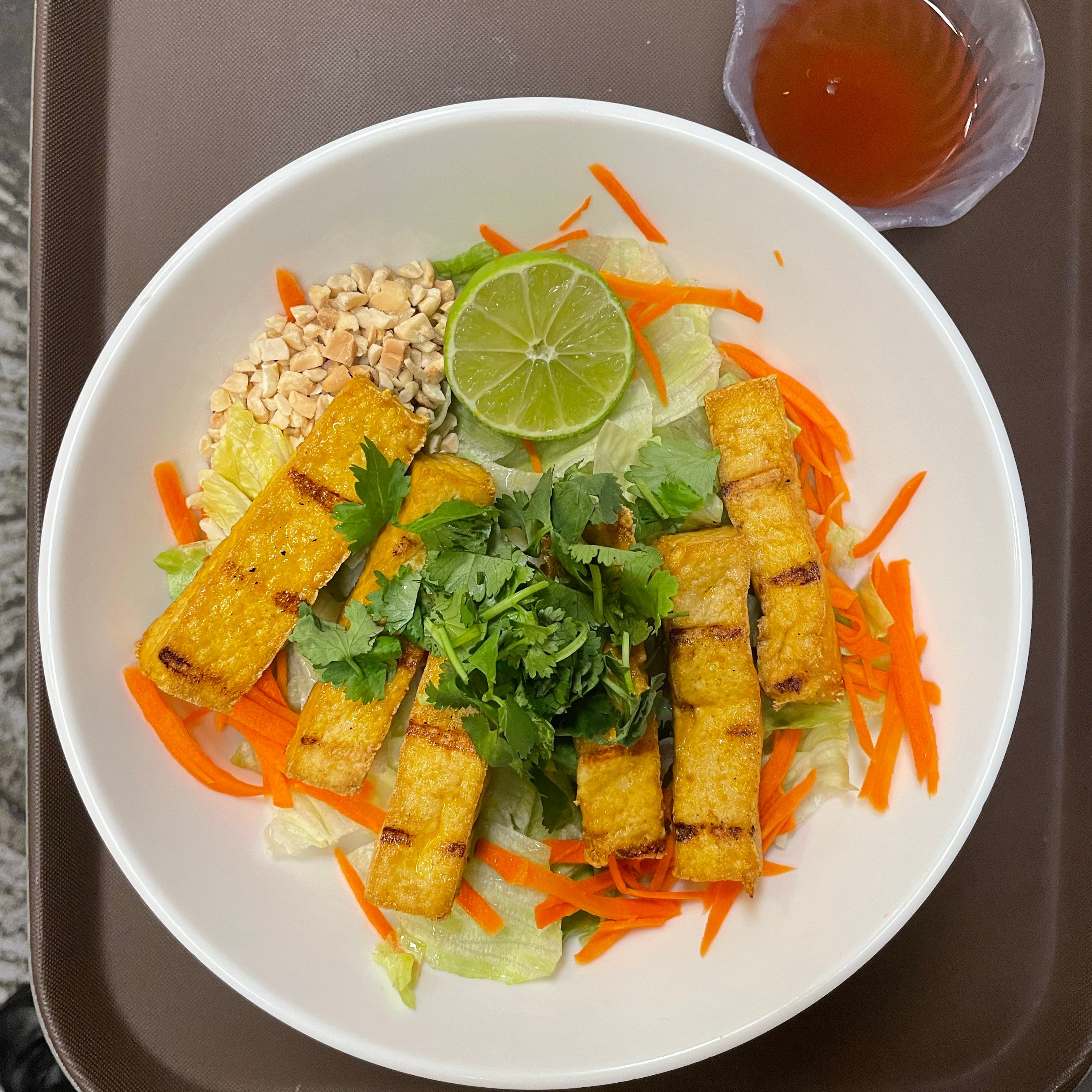 Tofu Salad Noodle Bowl.