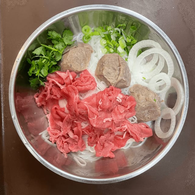 Steak and Meatballs (Pho Tai, Bo Vien).
