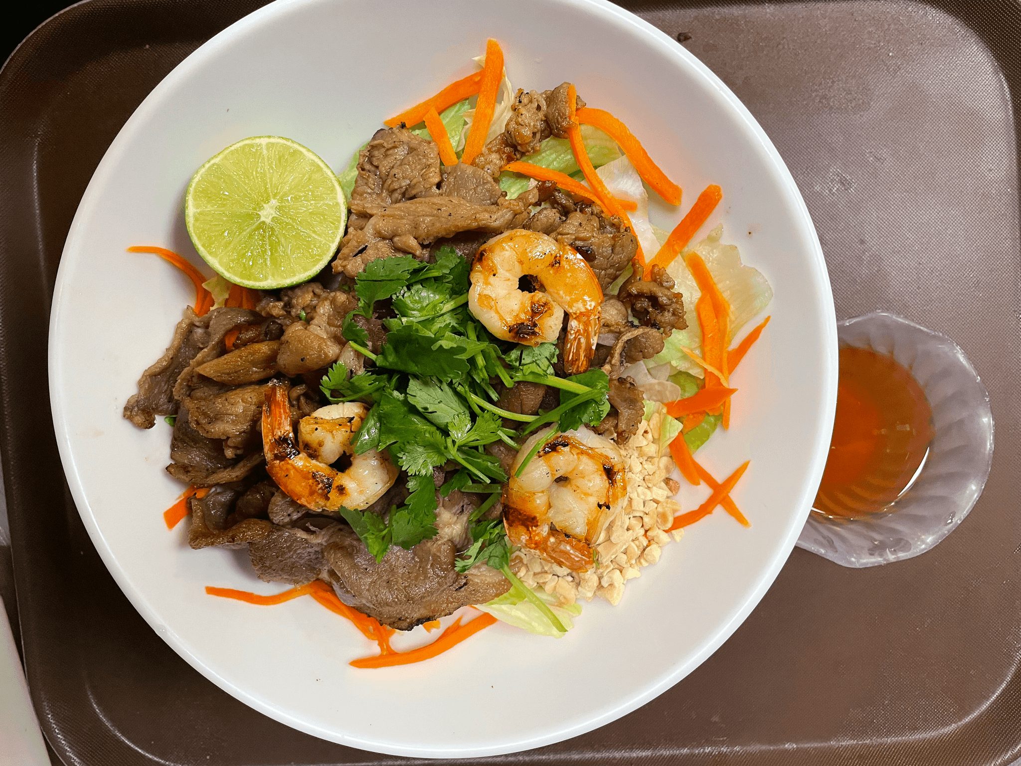 Bun Tom Thit Nuong (Prawn & Pork) Bowl.