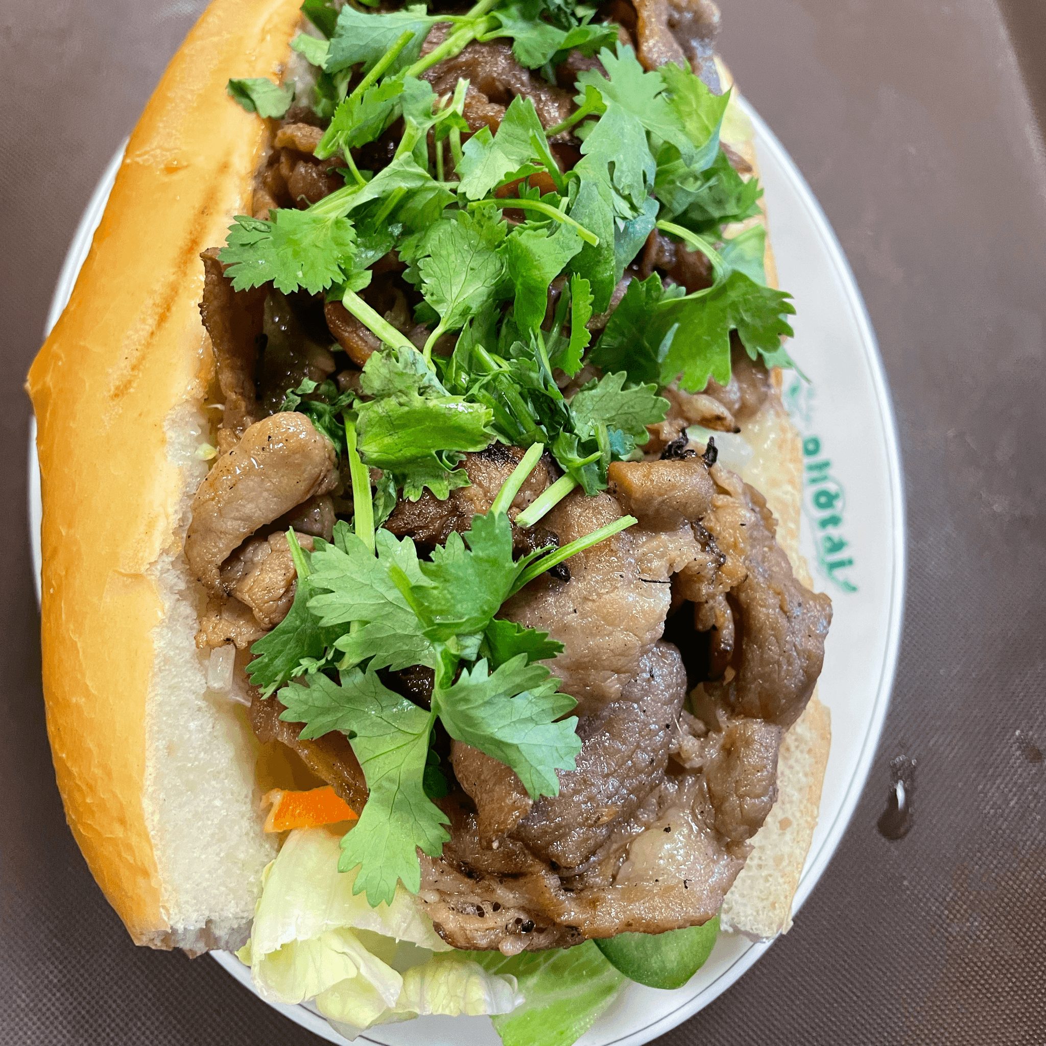 BBQ Pork Sandwich.