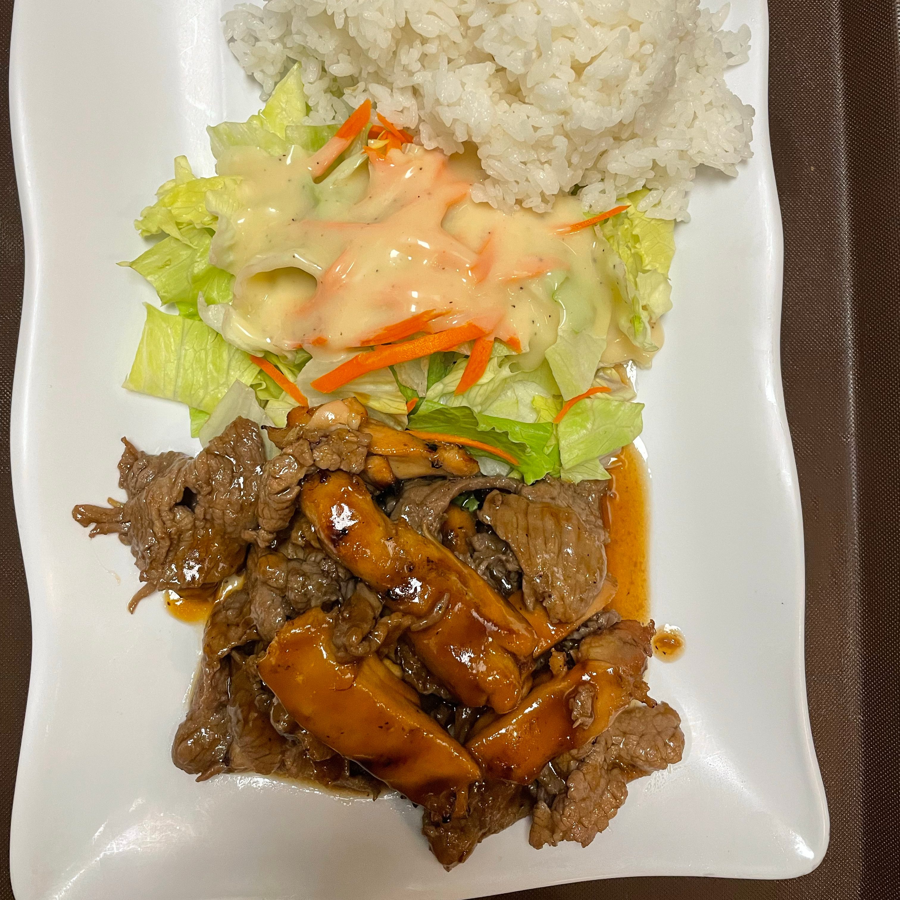 Ck & Beef Teriyaki.